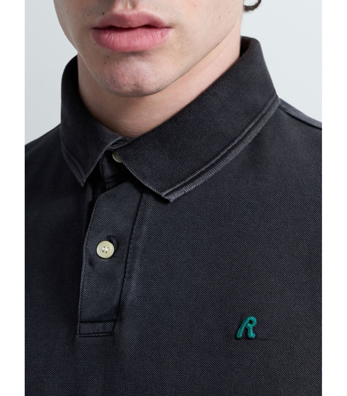 マーブルダイコットンピケポロシャツ 詳細画像 ブラックボード 6